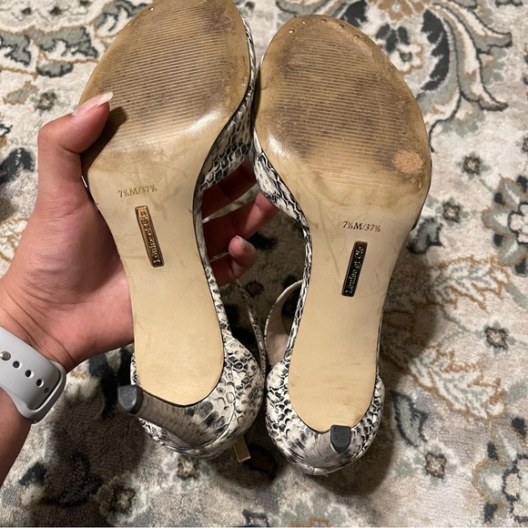 LOUISE ET CIE Gordon High Heel Python Sandal - Picture 6 of 6